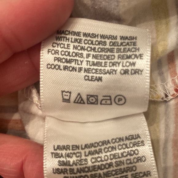 4/$20!!! Women’s Liz Claiborne Fall Colors Striped Top - Picture 10 of 12